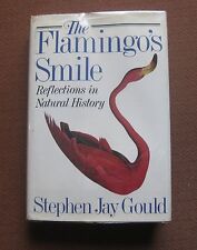 SIGNED - THE FLAMINGO'S SMILE- Stephen Jay Gould -1st HCDJ 1989  biology nature  picture