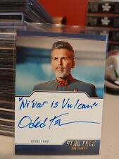Star Trek Discovery Season 3 Oded Fehr Inscription Autograph Card as Adm. Vance  picture