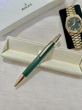 Rolex Pen Executive Green Gold Ballpoint AD Gift With Service Pouch picture