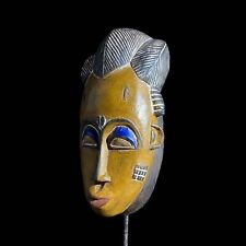 African Mask The Traditional Guru Tribe Yellow To Hang On A Wall Mask-7351 picture