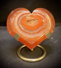 Druzy Carnelian Heart With Stand picture