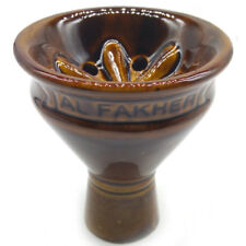 New LARGE Egyptian Clay Hookah Bowl Head With Grommet- Medium-large Hookah picture