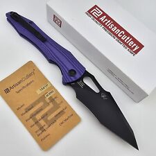Artisan Cutlery Great White Folding Knife Gavko Design Purple G10 1841P-BWH picture