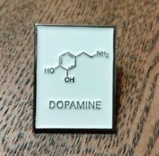Chemical Molecule 3Dopamine Pin Badge Dopamine Atomic Symbol picture