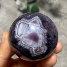 226g   Natural Dream Amethyst Sphere Quartz Therapy Aura Crystal Ball picture