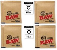4X RAW Rolling Papers X INTEGRA 8 GRAM PACK 62% NATURAL HUMIDITY CONTROL PACKETS picture