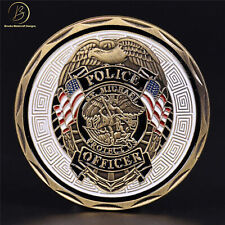 Police Officer St Michael Patron Saint of Law Enforcement Challenge Coin picture
