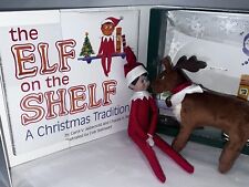 The Elf on the Shelf Tradition Blue-Eyed Boy with Book & Reindeer picture