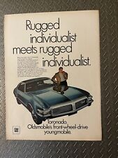 Vintage & Original 1968 GM Oldsmobile Toronado Print Ad ~ Rugged individualist picture