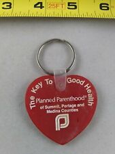 Vintage PLANNED PARENTHOOD Ohio Heart Keychain Fob Key Ring *QQ21 picture
