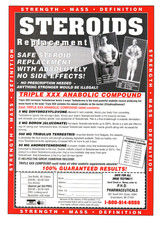 PHD Pharmaceuticals 2000 Steroids Replacement Vintage Print Ad Bodybuilding VTG picture
