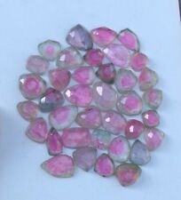 39 Carats Bi-Color Tourmaline Rose cuts ethically sourced from Afghanistan 22 picture