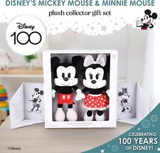 Disney Baby Mickey Mouse & Minnie Mouse 2-Pieces Plush Collector Set 100th Year picture
