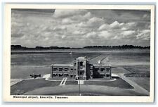 c1920's Municipal Airport Building Control Tower Knoxville Tennessee TN Postcard picture