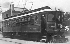 Electric Railroad Train Trolley Car Visalia California CA Reprint picture