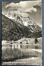 Lautersee Lake With Hotel Against Wetterstein Mountains Germany Postcard 1908 picture