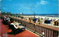 VINTAGE POSTCARD RELAXING IN ATLANTIC CITY NEW JERSEY POSTED 1961 picture