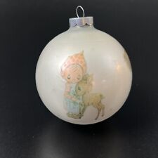 Hallmark 1973 Betsey Clark Christmas Ornament 1st in Series Glass Ball USA Lamb picture