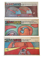 Peter Max Sunday News Detroit Newspaper Meditation Ad Collage 1972 FRAMED picture