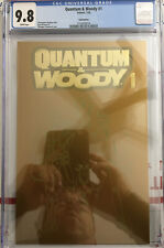 Quantum and Woody #1 CGC 9.8 1:100 Fools gold Variant Valiant 2020 It Shines 24k picture
