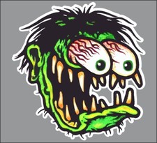 OLD SCHOOL RAT FINK RAT ROD HOT RODS MUSCLE CAR VINTAGE PERFORMANCE STICKER picture