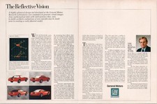 GM The Reflective Vision AUTOCOLOR Computer Graphics 1985 Magazine Ad picture