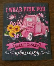 Breast Cancer Awareness Refrigerator Magnet pink truck picture