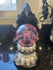 Ebros Gothic Alchemy Day of The Dead Grim Reaper Death Electric Plasma Ball Lamp picture