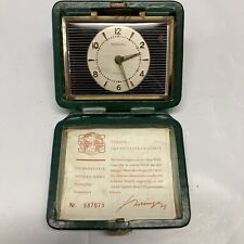 Vintage Europa Alarm Clock-green In Pristine Working Condition picture