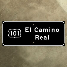 California US 101 El Camino Real highway road freeway guide sign 1958 18x7 picture