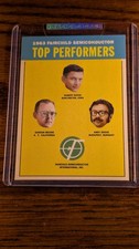GAS Trading Cards 1963 Fairchild Semiconductors Top Performers G.A.S. Rare picture