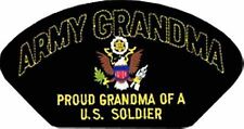 PROUD ARMY GRANDMA GRANDMOTHER  OF A U.S. SOLDIER EMBROIDERED MILITARY  PATCH picture