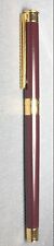 Vintage Old Rare MONTBLANC NOBLESSE Flat Top Burgundy Rollerball Pen Needs Refil picture