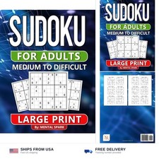 Sudoku for Adults: Over 1000 Medium, and Difficult Puzzles for Advanced Solve... picture