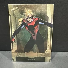 2024 Skybox Marvel Metal Universe Avengers High Series Gold FX Stature READ EE picture