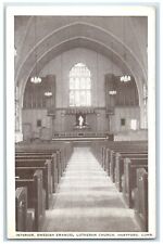 c1905's Interior Swedish Emanuel Lutheran Church Hartford Connecticut Postcard picture