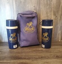 Mack Truck Semi Dump Truck Insulated Cup Travel Mug Cooler Bag Set 2 Cups + Bag picture