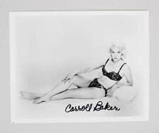 Carroll Baker autographed signed autograph auto 8x10 B&W sexy lingerie photo COA picture