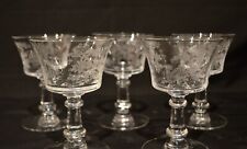Fostoria Willow Crystal Vintage Liquor Cocktail Glass, Etch 335 (Set of 5) picture
