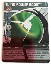 2009 Bakugan Battle Brawlers BAP12-AB-SM-GBL WIND-POWER BOOST Card PROMO Bee picture