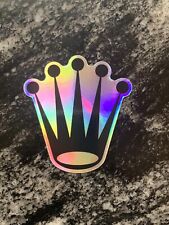 AUTHENTIC FEAR TOMORROW Rollie Crown WATCH STICKER Holo Rainbow  picture