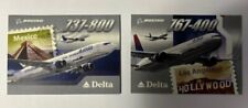 2004 Delta Air Lines Boeing 737-800/767-400 Aircraft Pilot Trading Cards picture