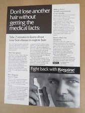 Rogaine Hair Regrowth Treatment Magazine Print Ad 1993 Medical Minoxidil picture