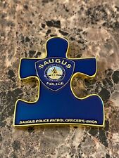 Saugus Police Autism Awareness Challenge Coin picture