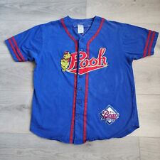 DISNEY STORE Winnie The Pooh The Bear 1966 Baseball Jersey Blue Mens Large picture