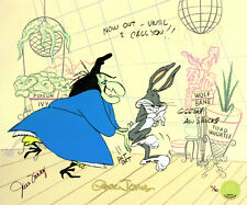 Warner Brothers-Limited Edition Cel-Bewitched Bunny-Witch Hazel,Bugs-Sign Foray picture