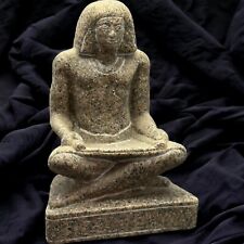 Rare Handmade Egyptian Scribe Statue - Authentic Egyptian Replica Sculpture picture