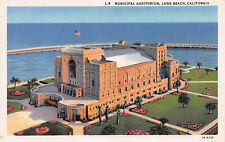 Municipal Auditorium, Long Beach, California, Early Postcard, Unused picture