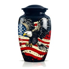 Bald Eagle Cremation Urn for Human Ashes Aluminum 10 inches Ship by fedex picture