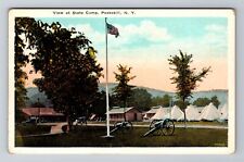 Peekskill NY-New York, View at State Camp, Antique Vintage Souvenir Postcard picture